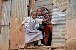 Nairobi, école maternelle à Kibera